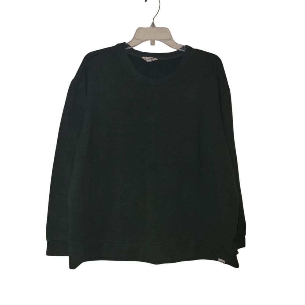 Orvis Green Crewneck Sweater Classic Knit